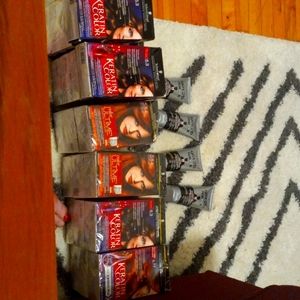 Hair color :3 colors (berry brown 9x) (delicate auburn 3x)(chocolate copper 6x)